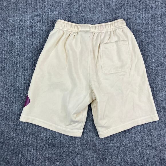 Nike Shorts Mens Size S Beige Purple Logo Athletic Casual Drawstring Lightweight - Picture 7 of 8